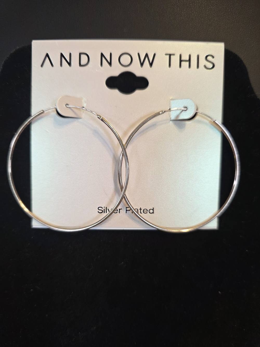 #286 And Now This Silver-Plated Hoop Earrings - Classic Silver